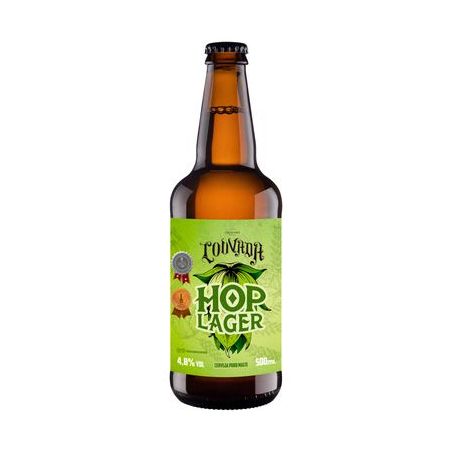 Cerveja Hop Lager Puro Malte Louvada Garrafa 500ML