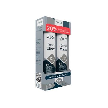 KIT DESODORANTE AERO ABOVE CLINICAL S/PERF.C/2 20%DESC.2ªUN