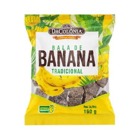 Balas dacolonia de banana tradicional 160g