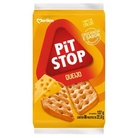 Biscoito salgado marilan pit stop sabor queijo 137g