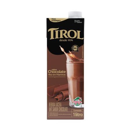 BEBIDA LACTEA TIROL CHOCOLATE COM TAMPA 1L