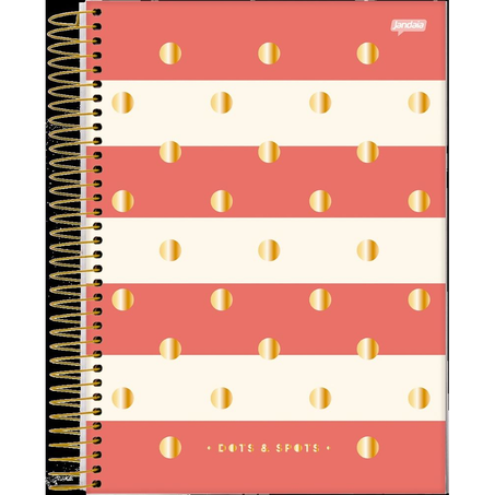Caderno Dots e Spots 10 Matérias 160 Folhas