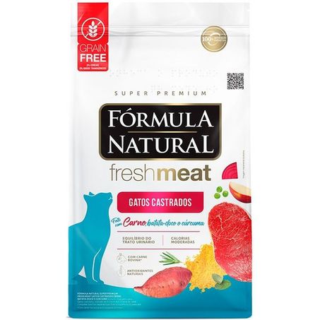 Ração Fórmula Natural Fresh Meat Gatos Castrados Carne 1 kg
