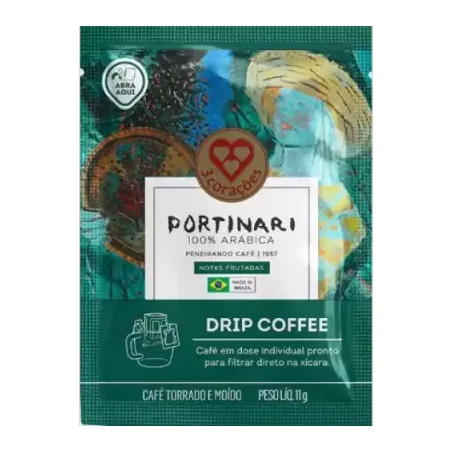 Café 3 corações portinari drip cofee sachê 11g