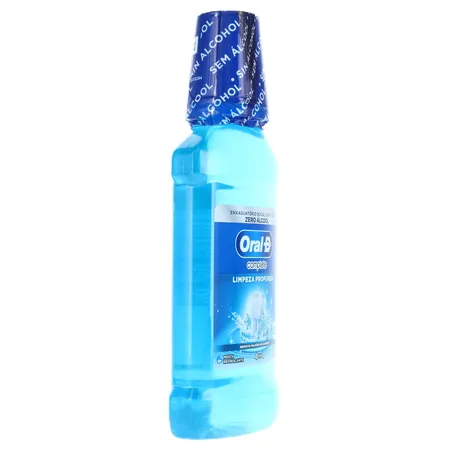 Enxaguatório Bucal Oral-b Menta Refrescante com Flúor Zero Álcool Frasco 250ml 360-30