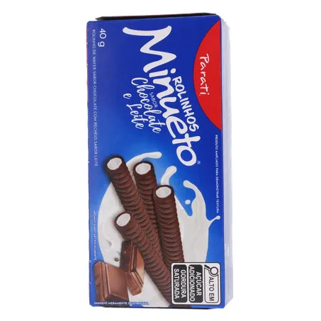 Wafer Parati Rolinho Chocolate e Leite 40g 360-19