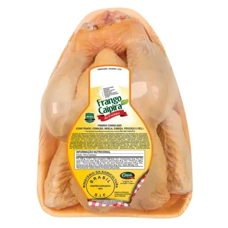 Frango Caipira Congelado Ivaipora Kg Inteiro 
