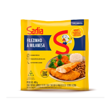 FILEZINHO FRANGO A MILANESA CONGELADO SADIA 400G