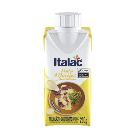 MOLHO PRONTO ITALAC 200G 4 QUEIJOS