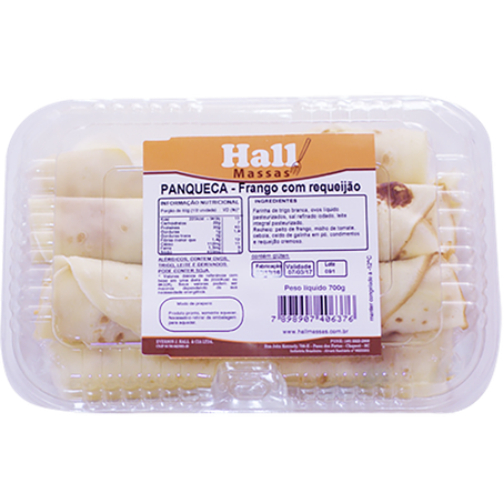 Panqueca hall massas frango 700g