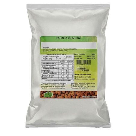 FARINHA DE ARROZ INTEGRAL 500G TERRA VERDE