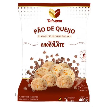 Pao de queijo valespan gotas de chocolat