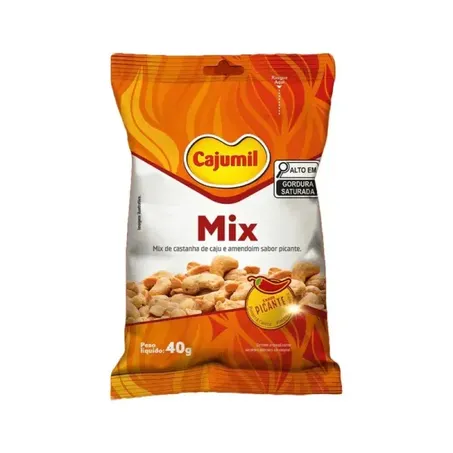MIX CAJUMIL 30G CAST CAJU/AMEND PICANTE