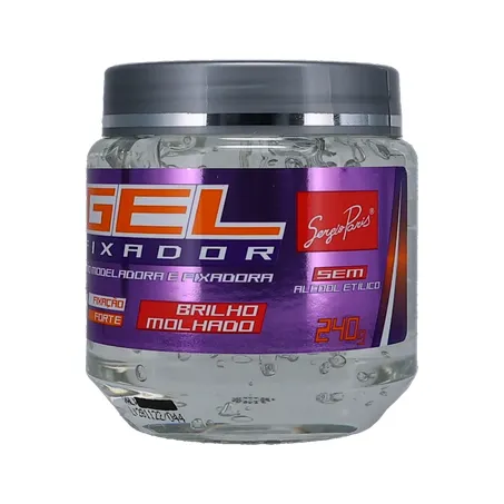 Gel fixador sergio paris brilho m.forte 240g 360-3