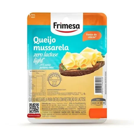 Queijo Mussarela Frimesa 150g Zero Lactose