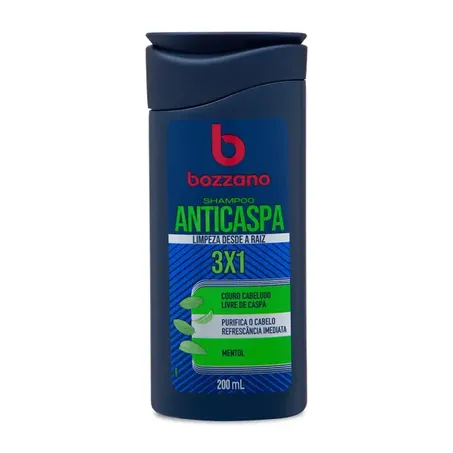 SHAMPOO ANTICASPA MENTOL 3X1 BOZZANO 200 ML       