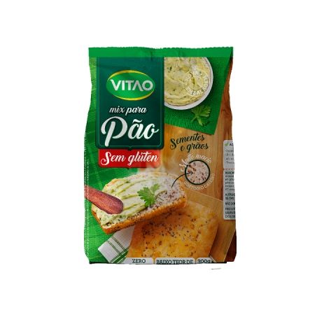 MIX P/PAO S/GLUTEN VITAO 300G GRAOS/SEMETES