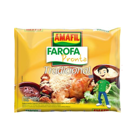 Amafil-farofa pronta 500g tradicional
