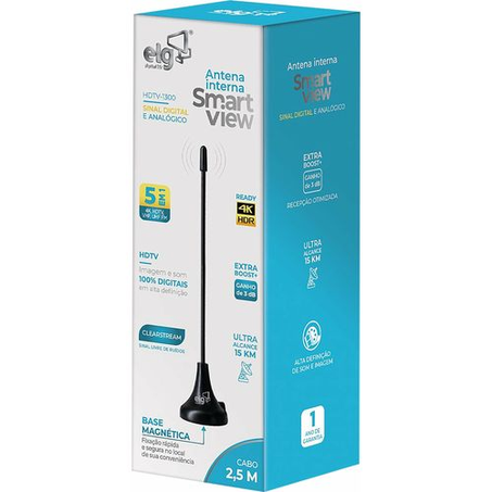 Antena Interna Elg Easy-4k Hdr-hdtv,uhf,vhf-c