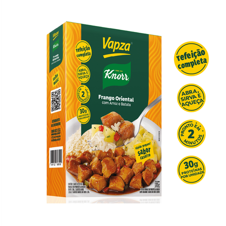 Frango oriental arroz batata vapza 370gr