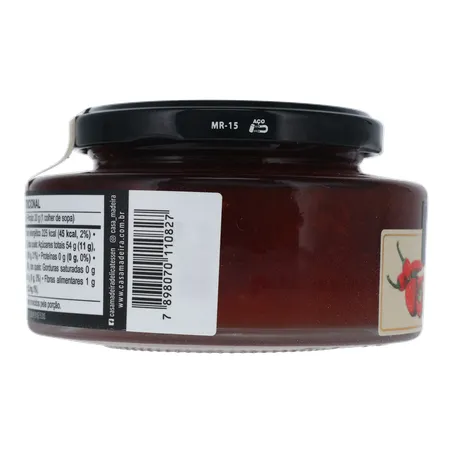 Geleia de Morango com Pimenta Casa Madeira Gourmet Pote de Vidro 240gr 360-25