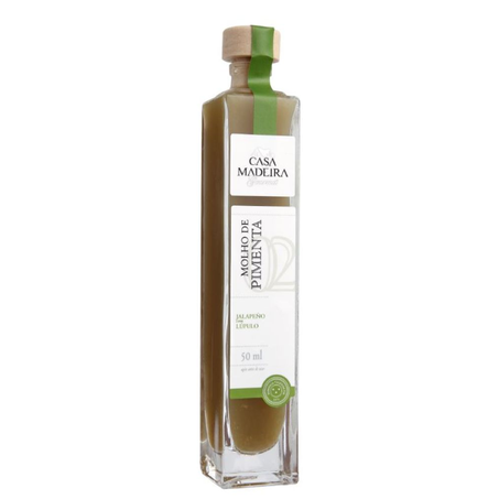 Molho de Pimenta Casa Madeira Jalapeño com Lúpulo 50Ml