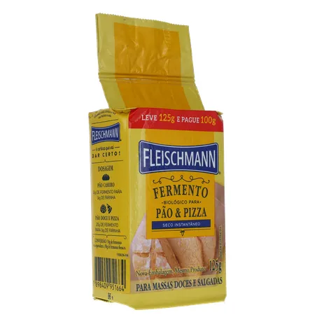 Fermento Biologico Seco Fleischmann Promocional 125g | GB Mix