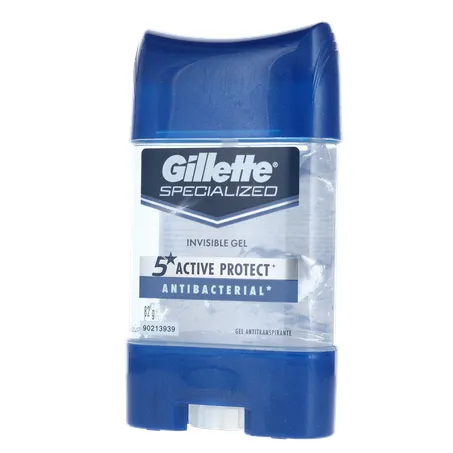 Desodorante Gel Gillete 82g Clear Antibacteriano 360-3