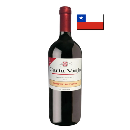 VINHO CHILENO TINTO CARTA VIEJA CABERNET SAUVIGNON 1L