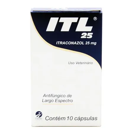 ITL 25 Itraconazol 25mg Antifúngico Cepav 10 cápsulas