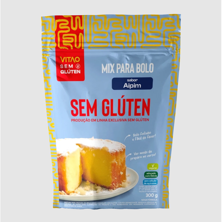MIX PARA BOLO SEM GLUTEN SABOR AIPIM 300G