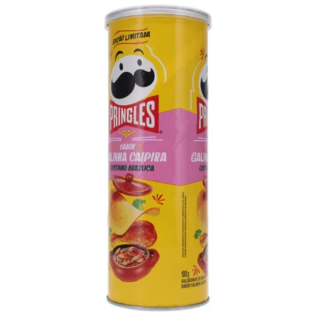 SALGADINHO BATATA PRINGLES GOSTINHO BRAZUCA GALINHA CAIPIRA LATA 100G 360-27