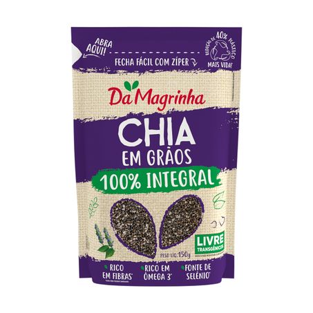 CHIA EM GRÃOS INTEGRAL DA MAGRINHA