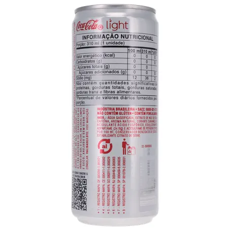 Refrigerante Coca Cola Light 310ML 360-19