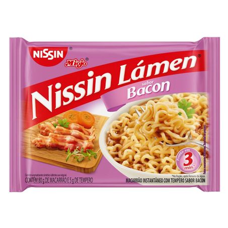MACARRAO NISSIN LAMEN INSTANT BACON 85G
