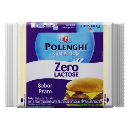 QUEIJO PROCESSADO PRATO ZERO LACTOSE POLENGHI SANDWICH-IN