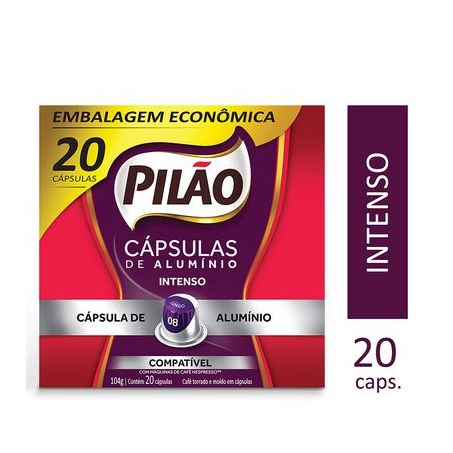 Café em Cápsula Pilão Lungo Embalagem 104G