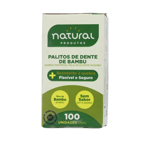 Palito dental natural bambu 100un 360-19