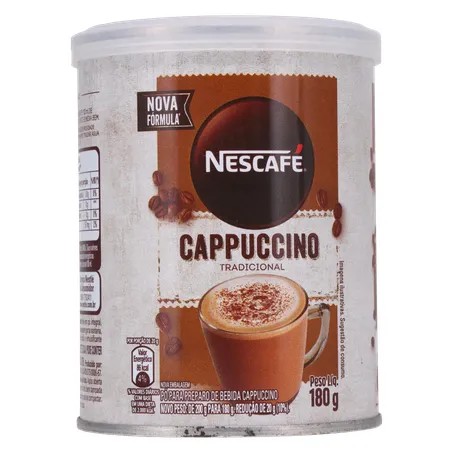 Cappuccino Solúvel Nescafé Tradicional Lata 180gr 360-35