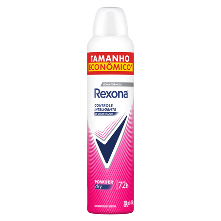 Desodorante Antitranspirante Aerosol Rexona Powder Dry 250 ml