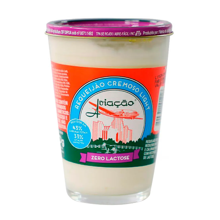 Requeijão Aviação Zero Lactose 180g