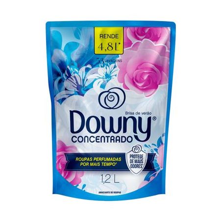Amaciante Concentrado Downy Brisa de Verão Sachê 1.2lt - Embalagem econômica