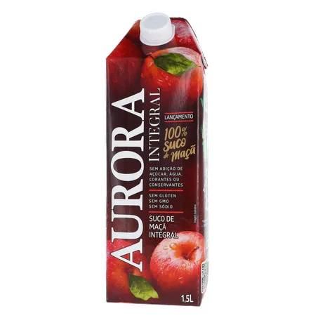 Suco Integral Maça Aurora Cx 1,5l 360-1