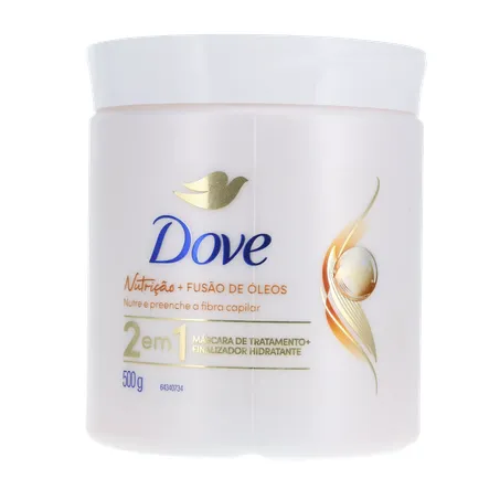 MÁSCARA TRATAMENTO DOVE 2 EM 1 NUTRIÇÃO + TRI ÓLEOS 500G 360-1