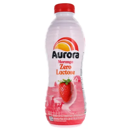Bebida Láctea Aurora S/Lactose Morango 850g 360-19