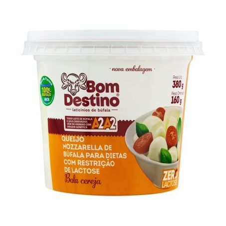 Queijo Bom Destino Búfala bola zero lactose light 160g