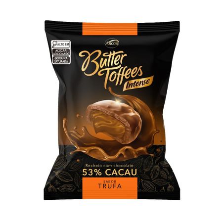 Bala butter toffes intense trufa arcor 500g