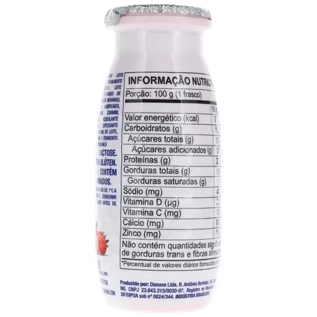 Leite Fermentado Parcialmente Desnatado de Morango Actimel 100G 360-16