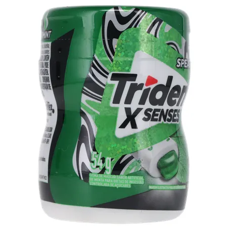 GOMA MASCAR TRIDENT GARRAFA SPEARMINT 54G 360-32