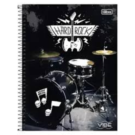 Caderno tilibra capa dura vibe masculino 80f